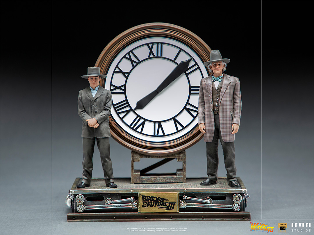 Back to the Future Part III Marty & Doc at the Clock 1/10 Deluxe Art
